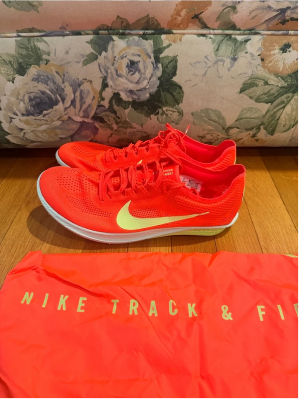 Nike ZoomX Dragonfly 2 Track Spikes Bright Crimson Lime Men's Size 13 FD8413-600 - Picture 2 of 6